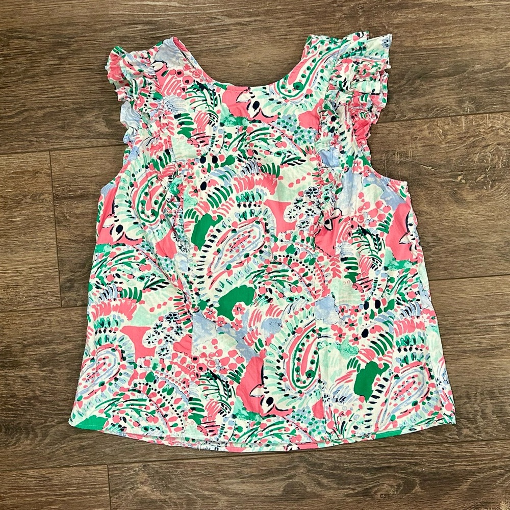 🦋 Crown and Ivy sleeveless blouse, size petite medium